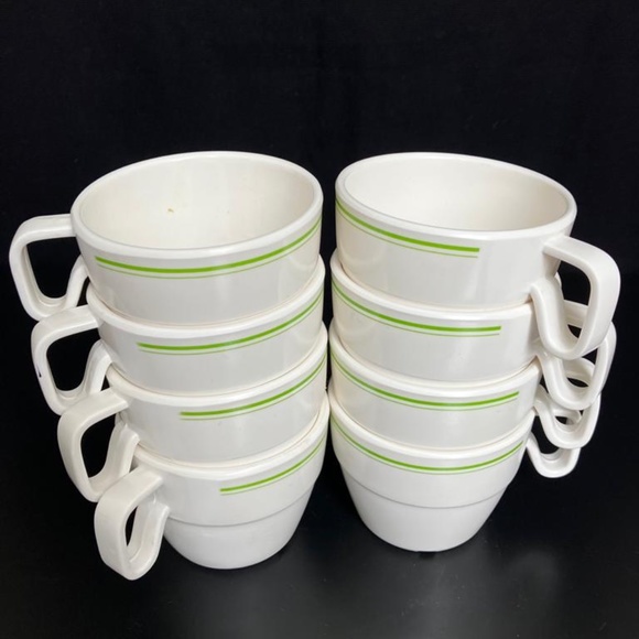 Coleman Retro Cups Dishwasher Safe Set of 8 - Picture 1 of 6